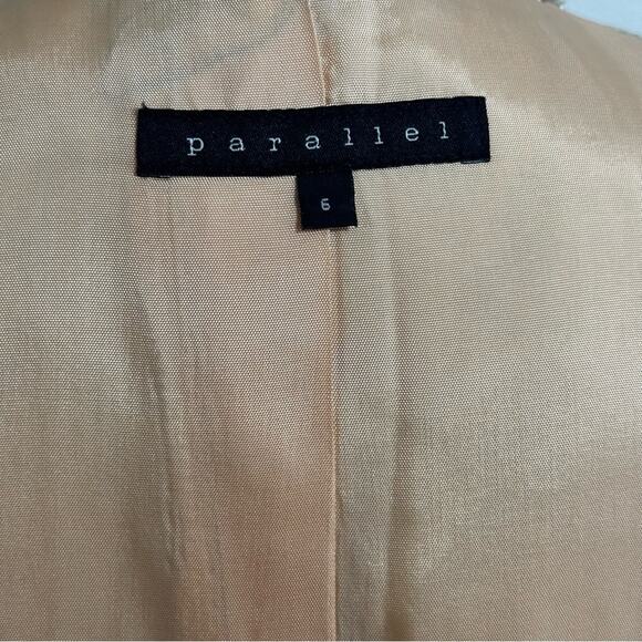 Vintage Gold Paisley Formal Midi Jacket size US 6 Pink Satin lined - Picture 2 of 10